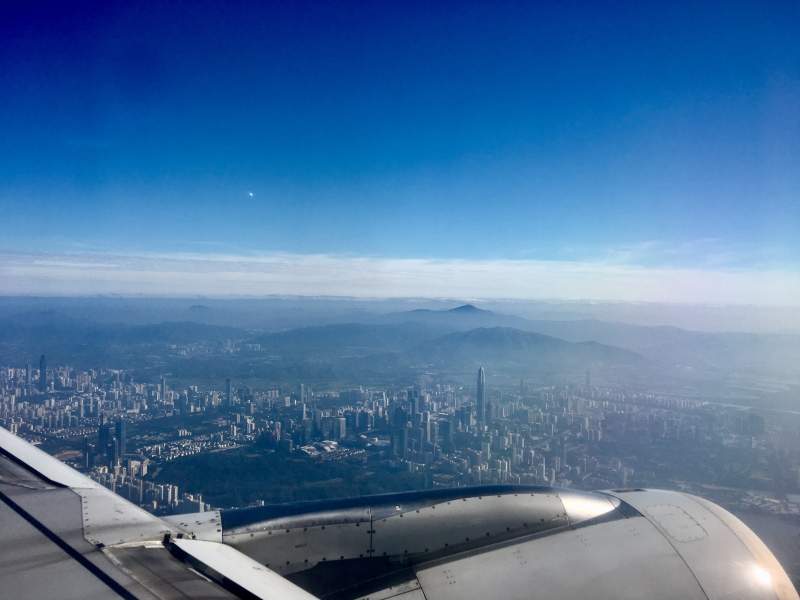 深圳上空的晴朗天空图片