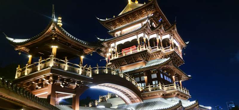 义乌鸡鸣阁图片