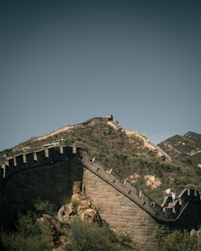 长城蜿蜒山脊图片