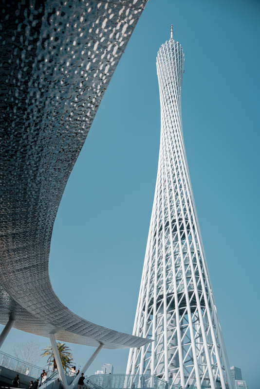广州塔与现代建筑图片