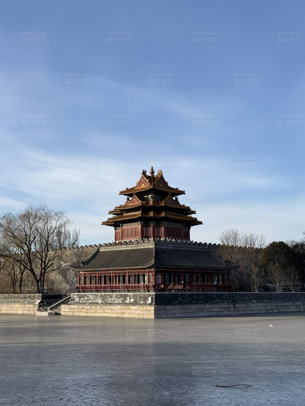 故宫角楼冬日景图片