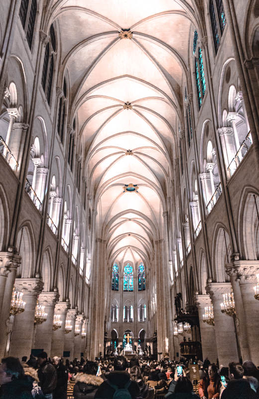 哥特式教堂内部景观图片