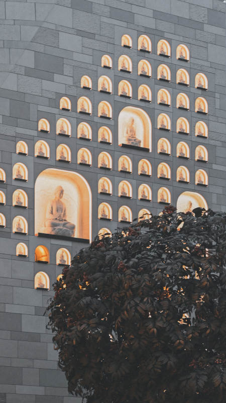 佛像壁龛建筑图片