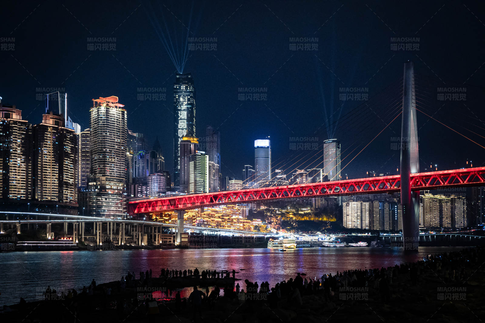 重庆千厮门大桥夜景图片