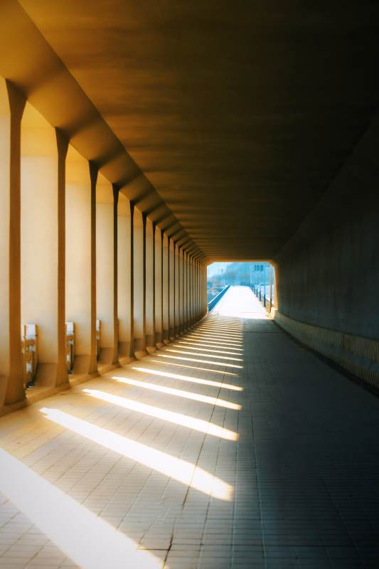 光与影的隧道图片