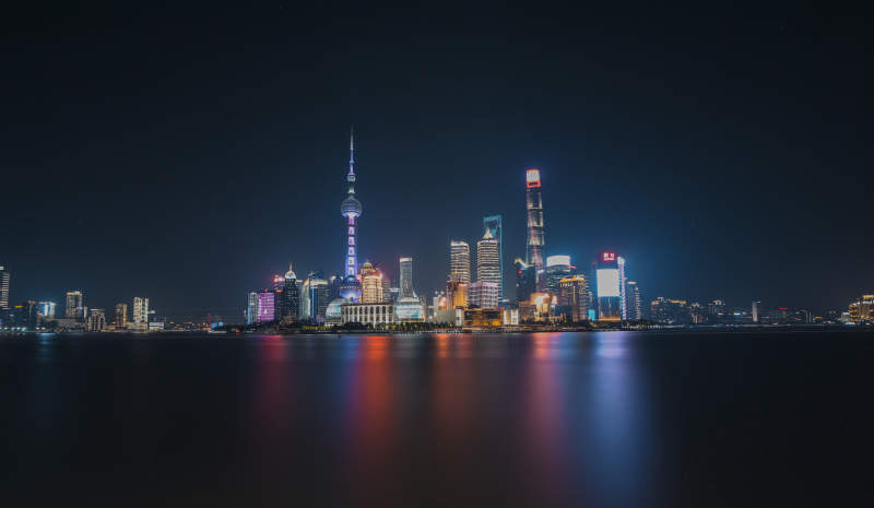 上海东方明珠夜景图片