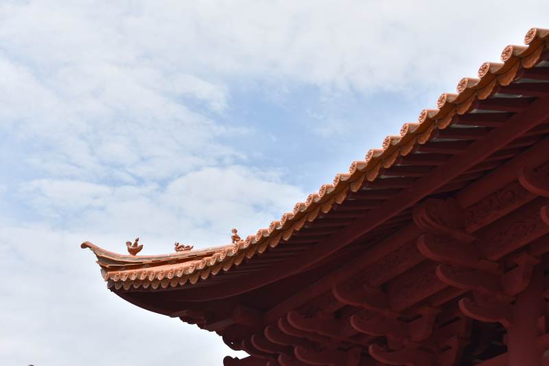 古建筑的翘角飞檐图片