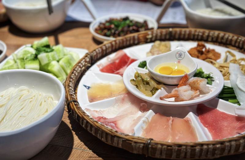 火锅食材拼盘图片