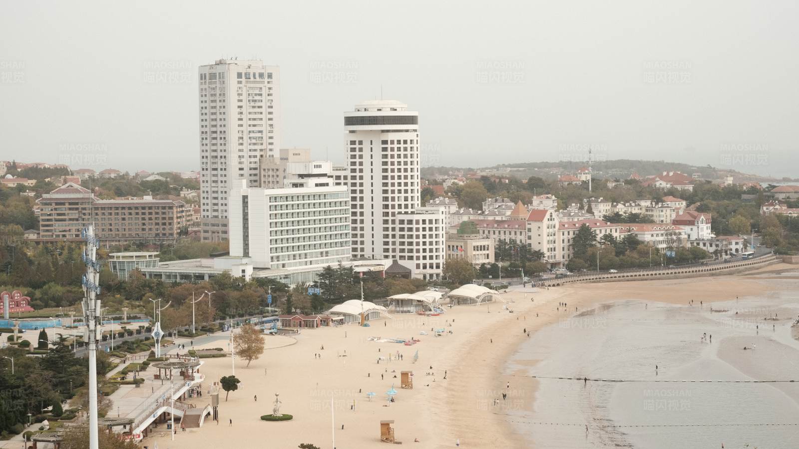 山东青岛第一海水浴场图片