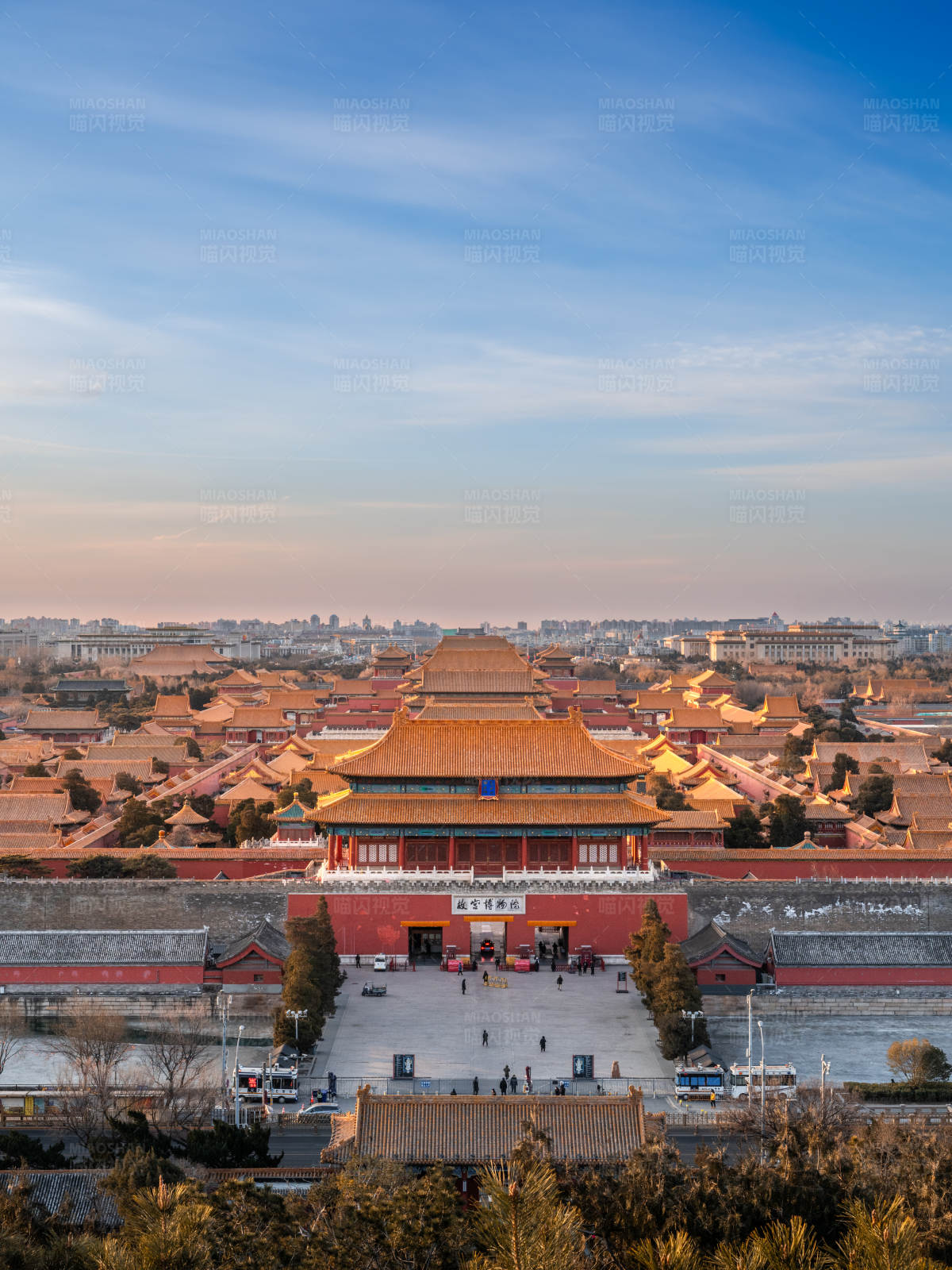 紫禁城夕阳美景图片