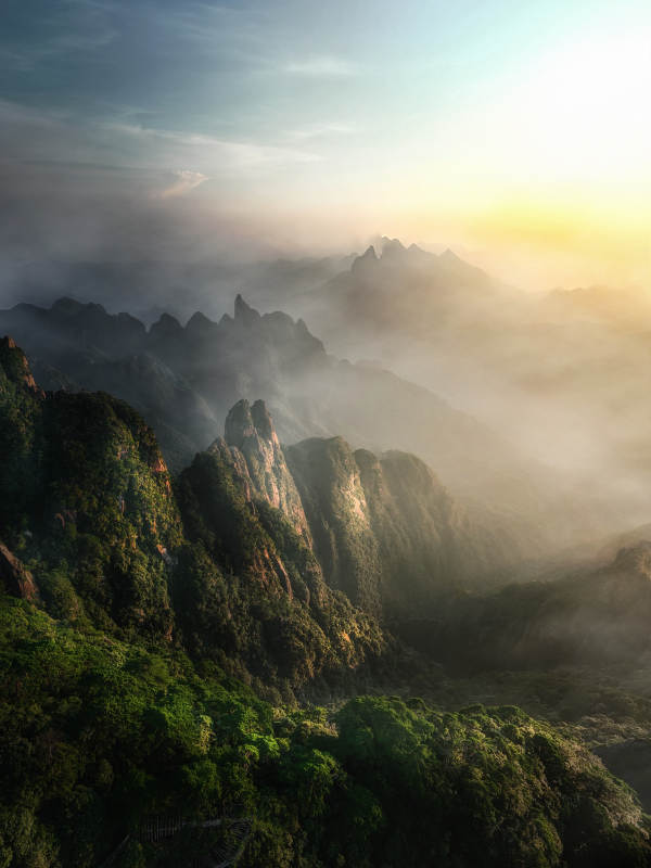 三清山日出云海图片