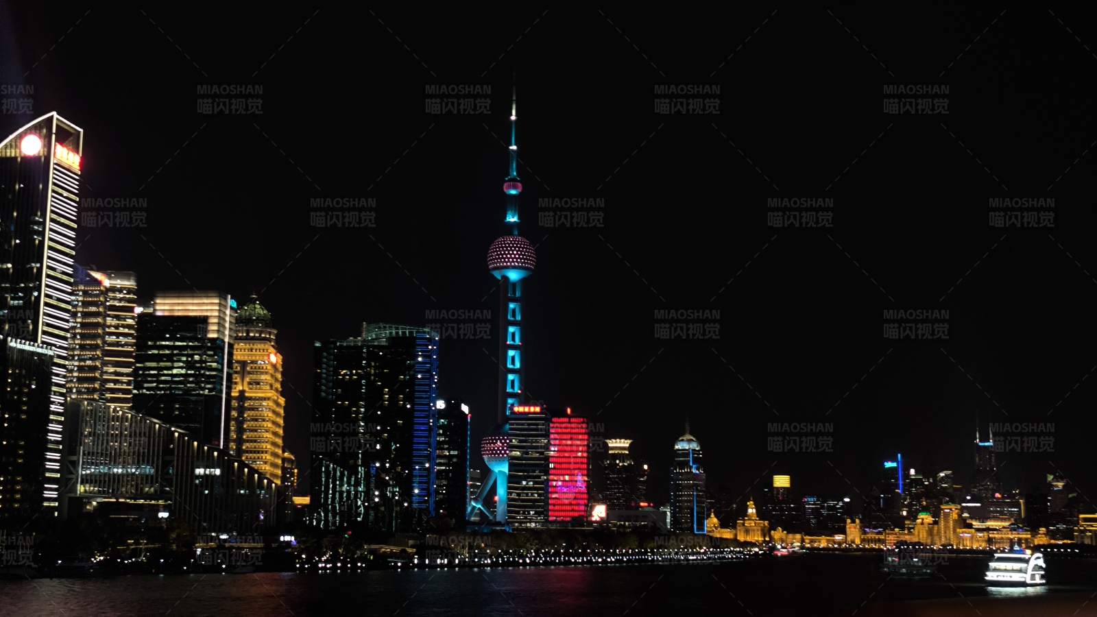 上海东方明珠夜景图片