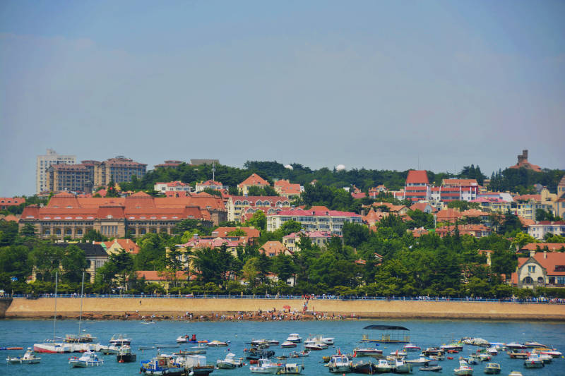 青岛海滨城市风光图片