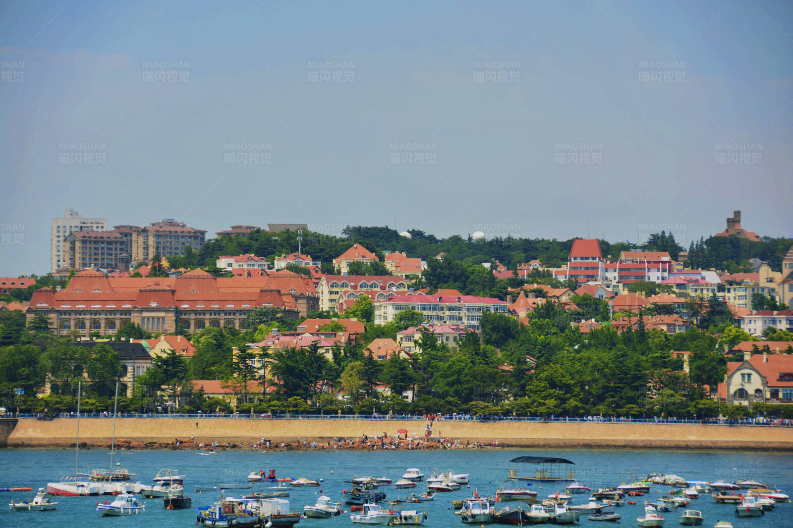 青岛海滨城市风光图片