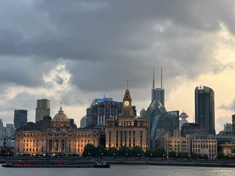 上海外滩黄昏图片
