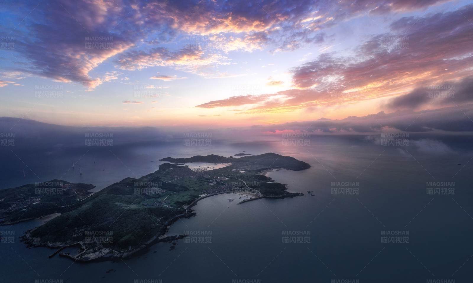 日落岛屿美景图片