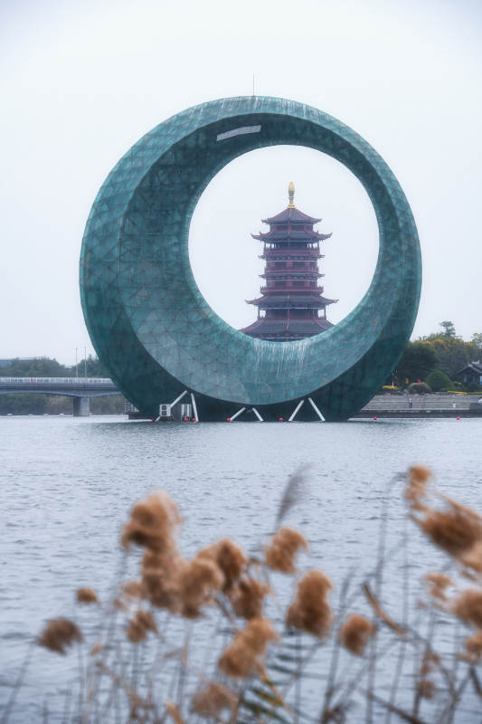 厦门园博苑月光环图片