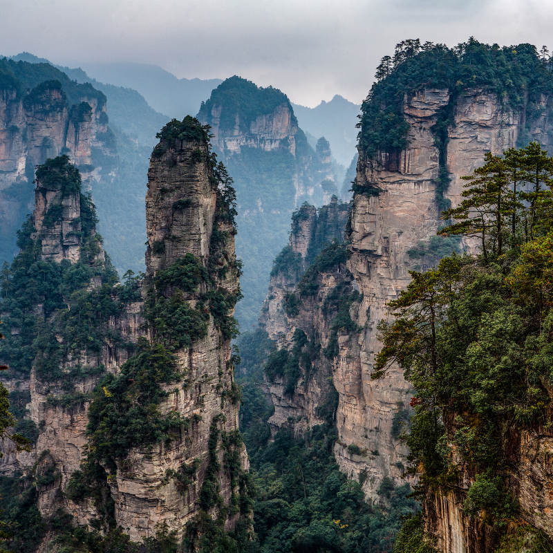 张家界天子山奇观图片