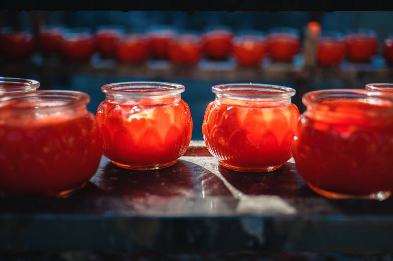 佛寺莲花灯图片