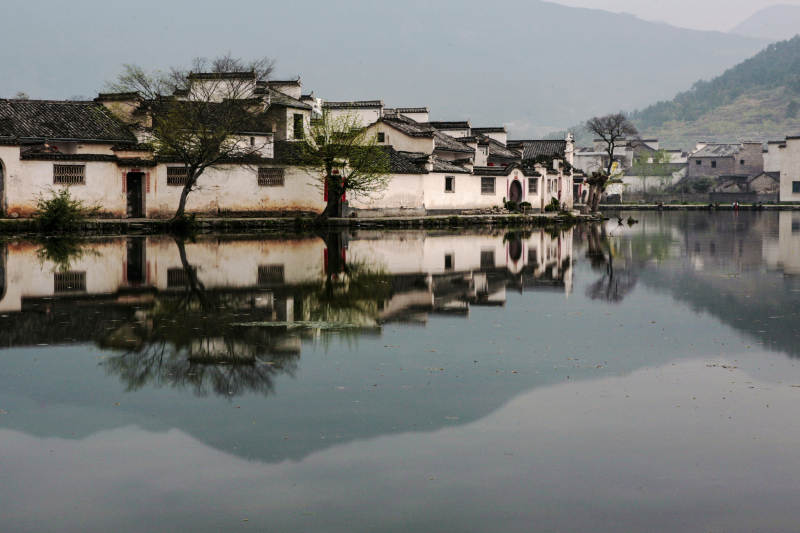 徽州宏村古村落图片