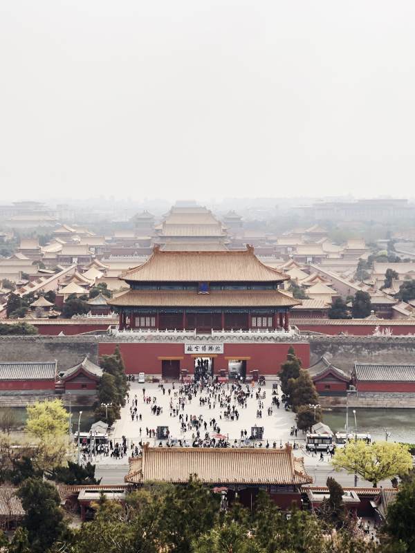 故宫全景图图片