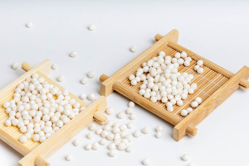 西米谷物珠竹盘展示图片