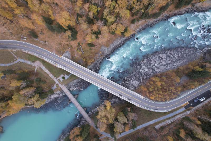 新疆喀纳斯秋天风光图片