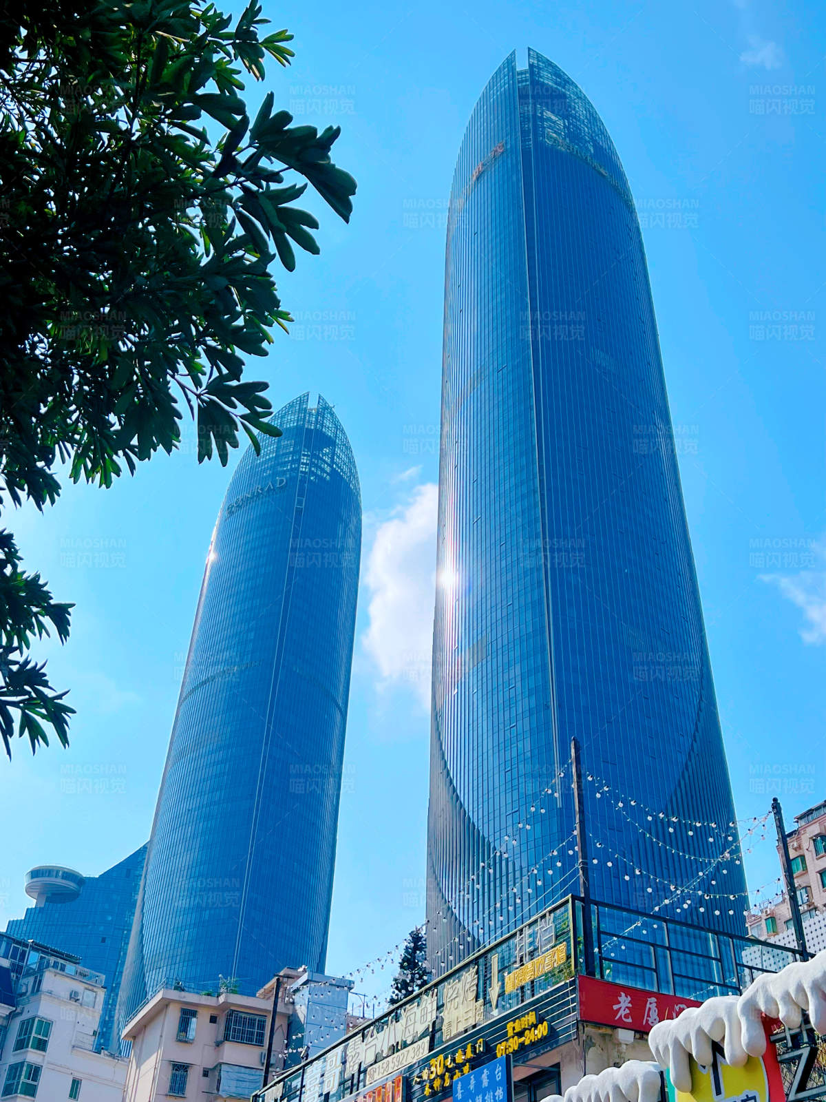 双子塔摩天大楼图片