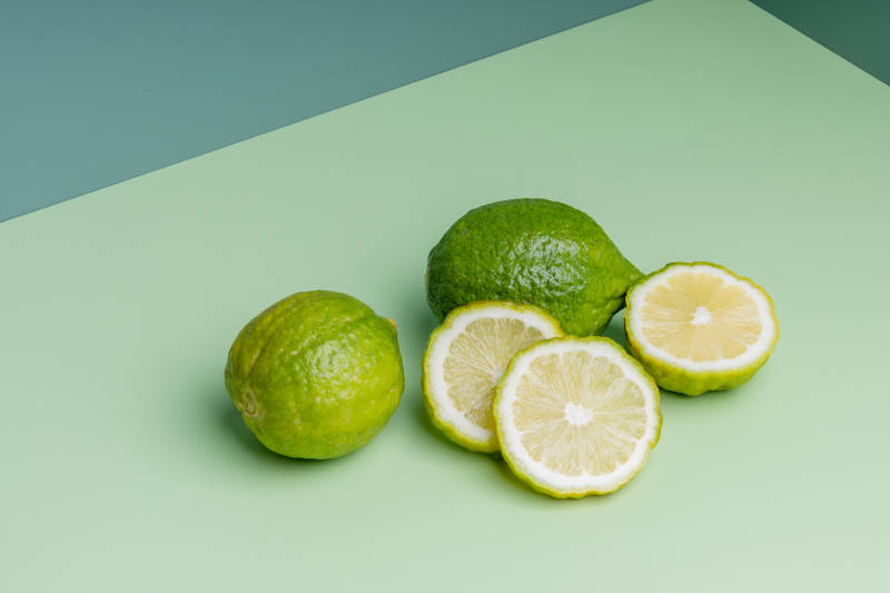 青柠与切片图片