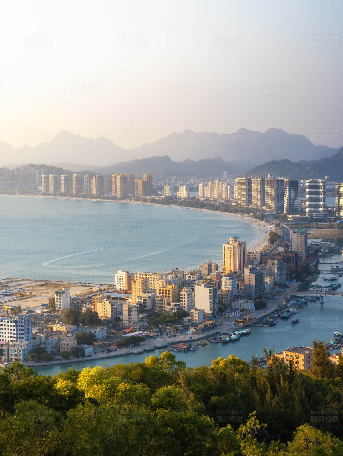 惠州双月湾日落美景图片