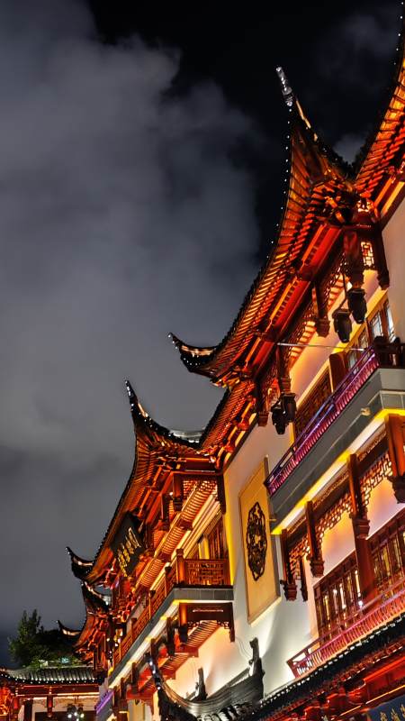 夜幕下的东方古韵图片