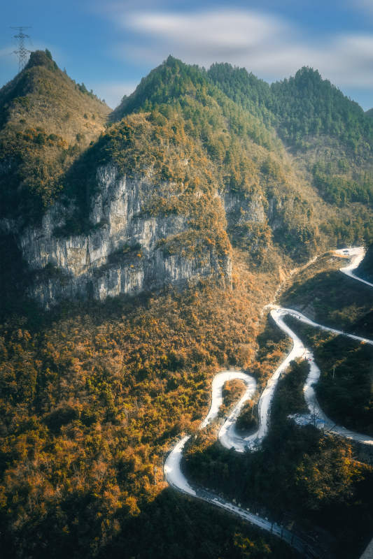 山路十八弯图片