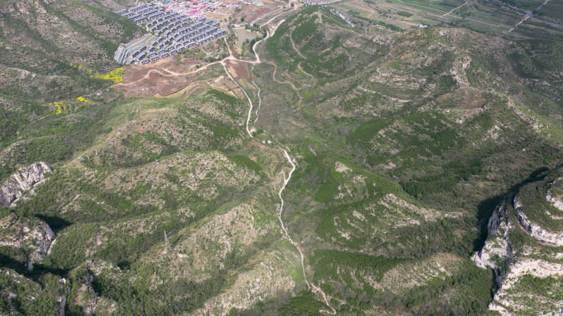 山谷鸟瞰图图片