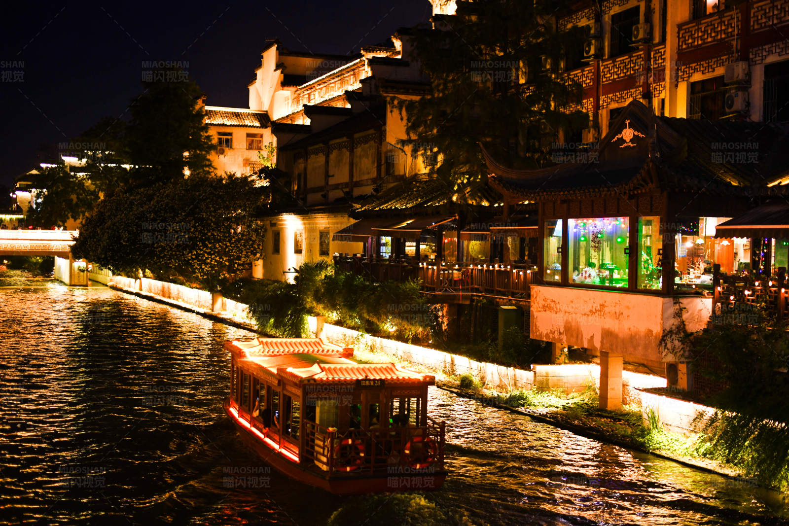 夜游古运河图片