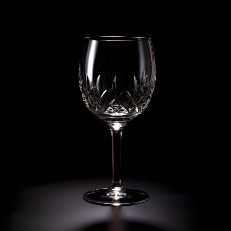 水晶酒杯的优雅姿态图片