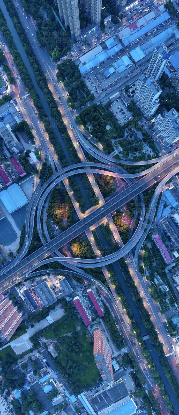 城市立交桥夜景图片