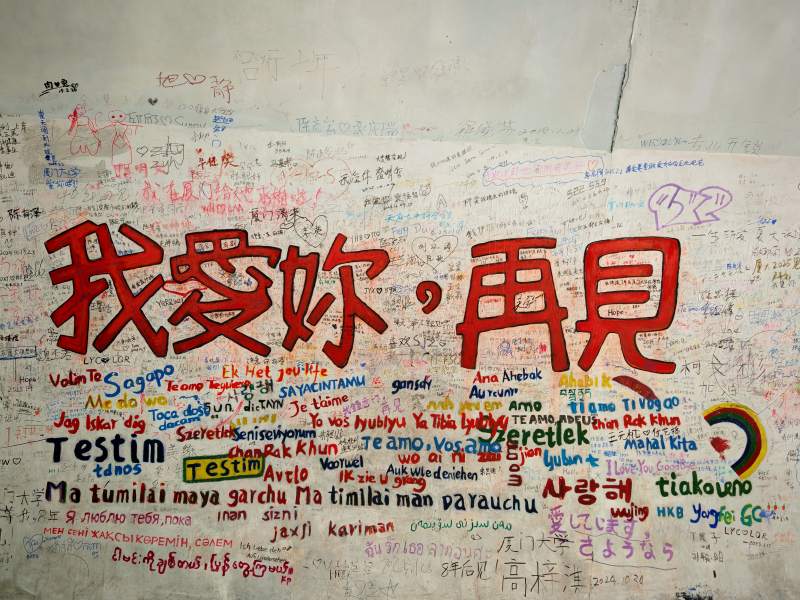 全球语言的爱与告别图片