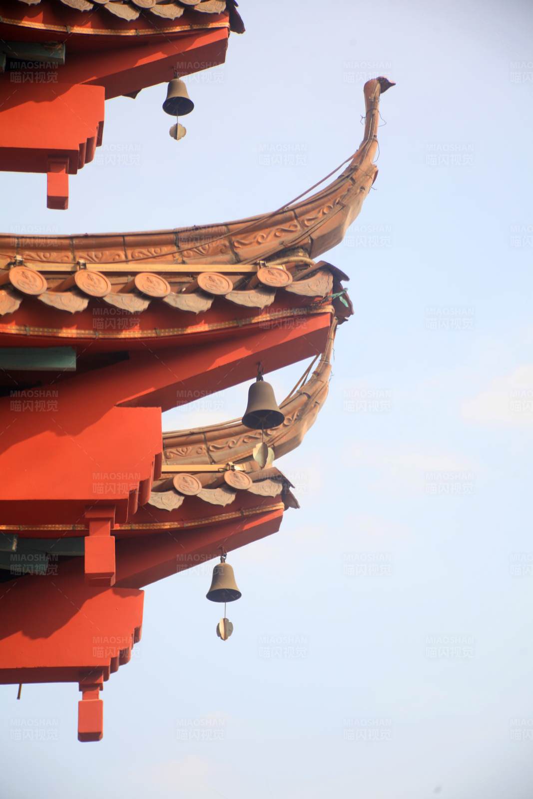 古建筑的飞檐与风铃图片