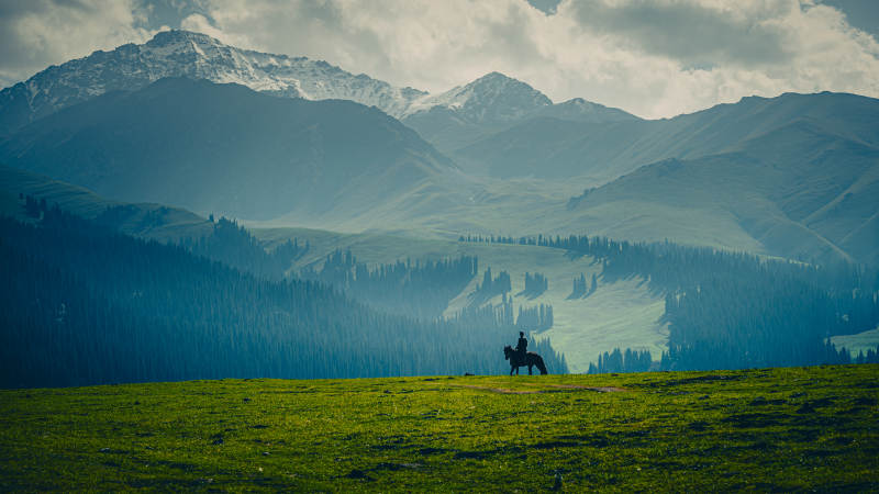 那拉提草原图片