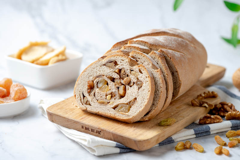 果仁面包卷图片