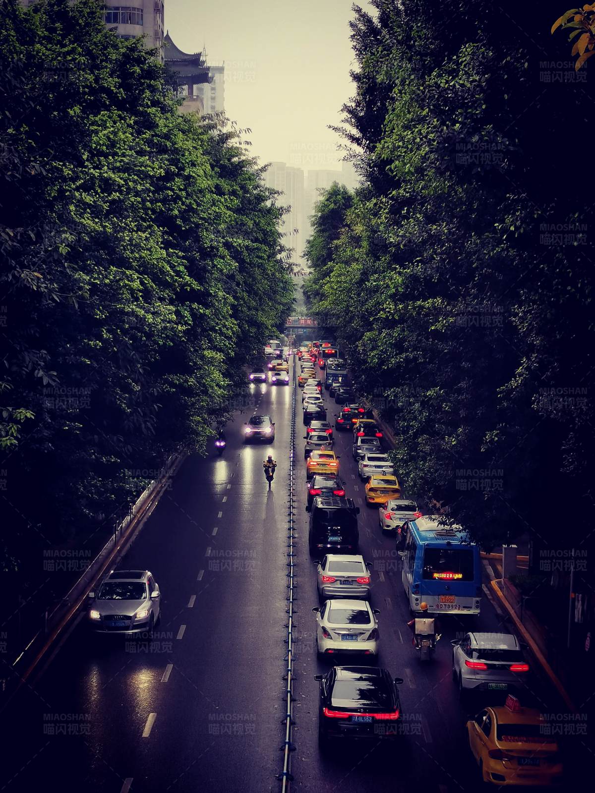 重庆最美中山四路街景图片