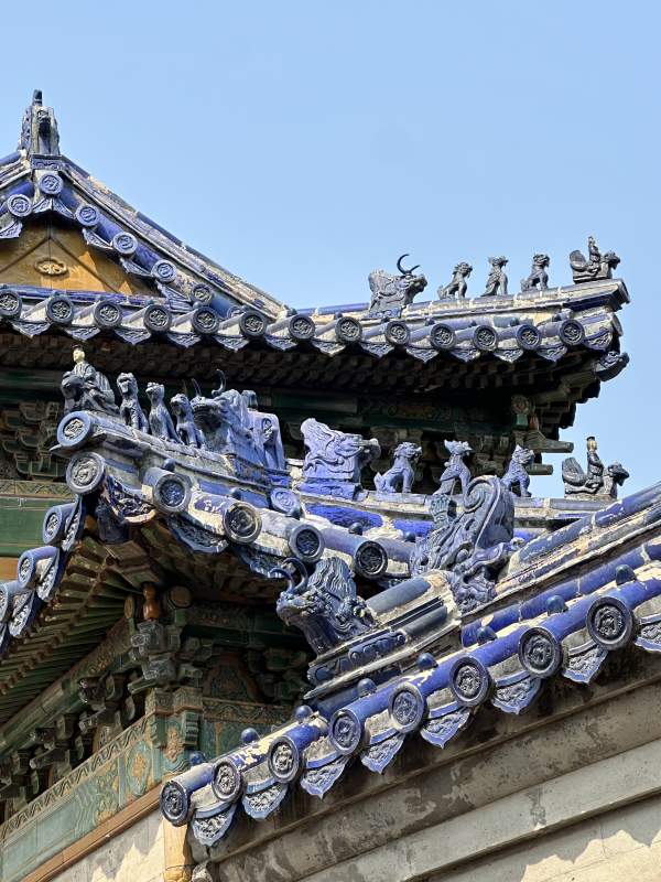 故宫屋檐上的瑞兽装饰图片