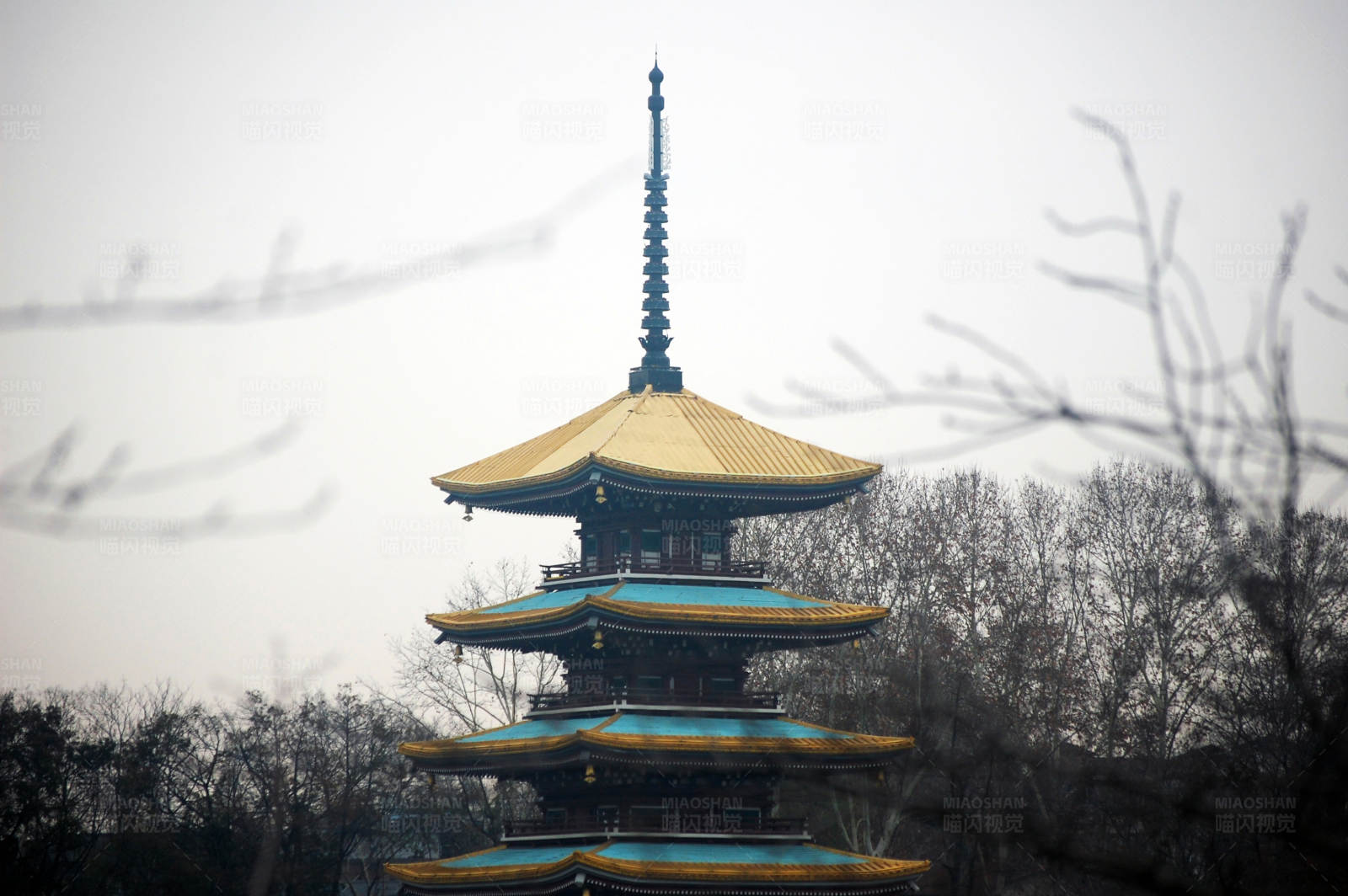 古塔耸立-五重塔图片