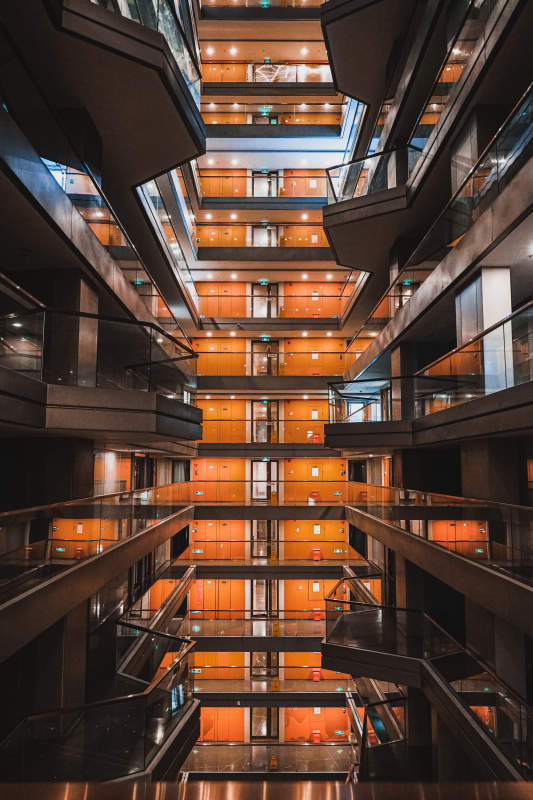 现代建筑的内部结构图片