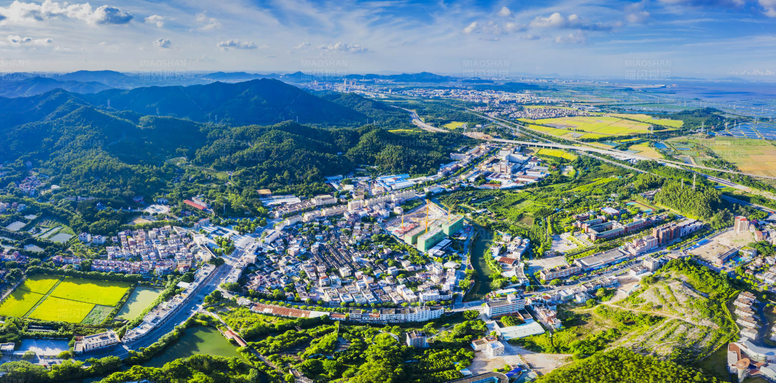 中山山城全景图片
