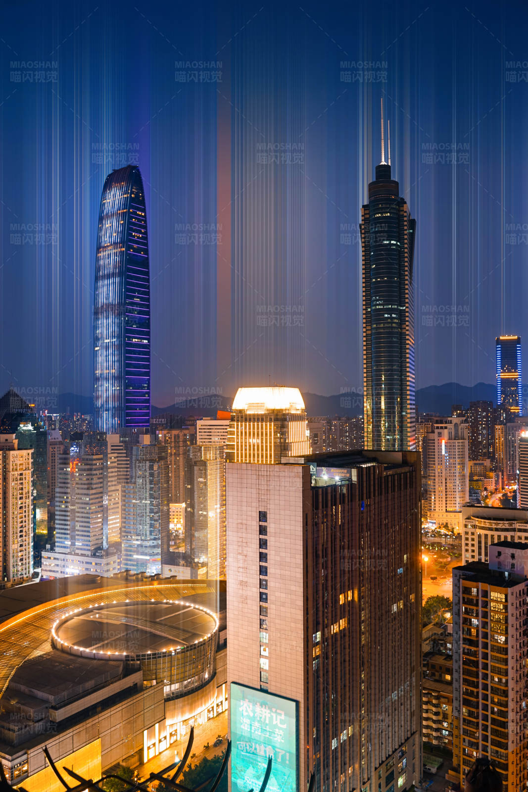 深圳罗湖城市夜景图片