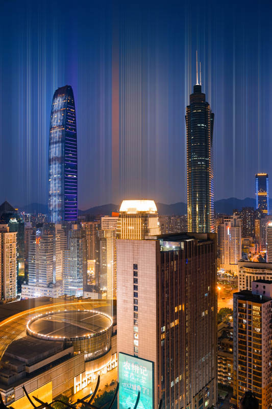 深圳罗湖城市夜景图片