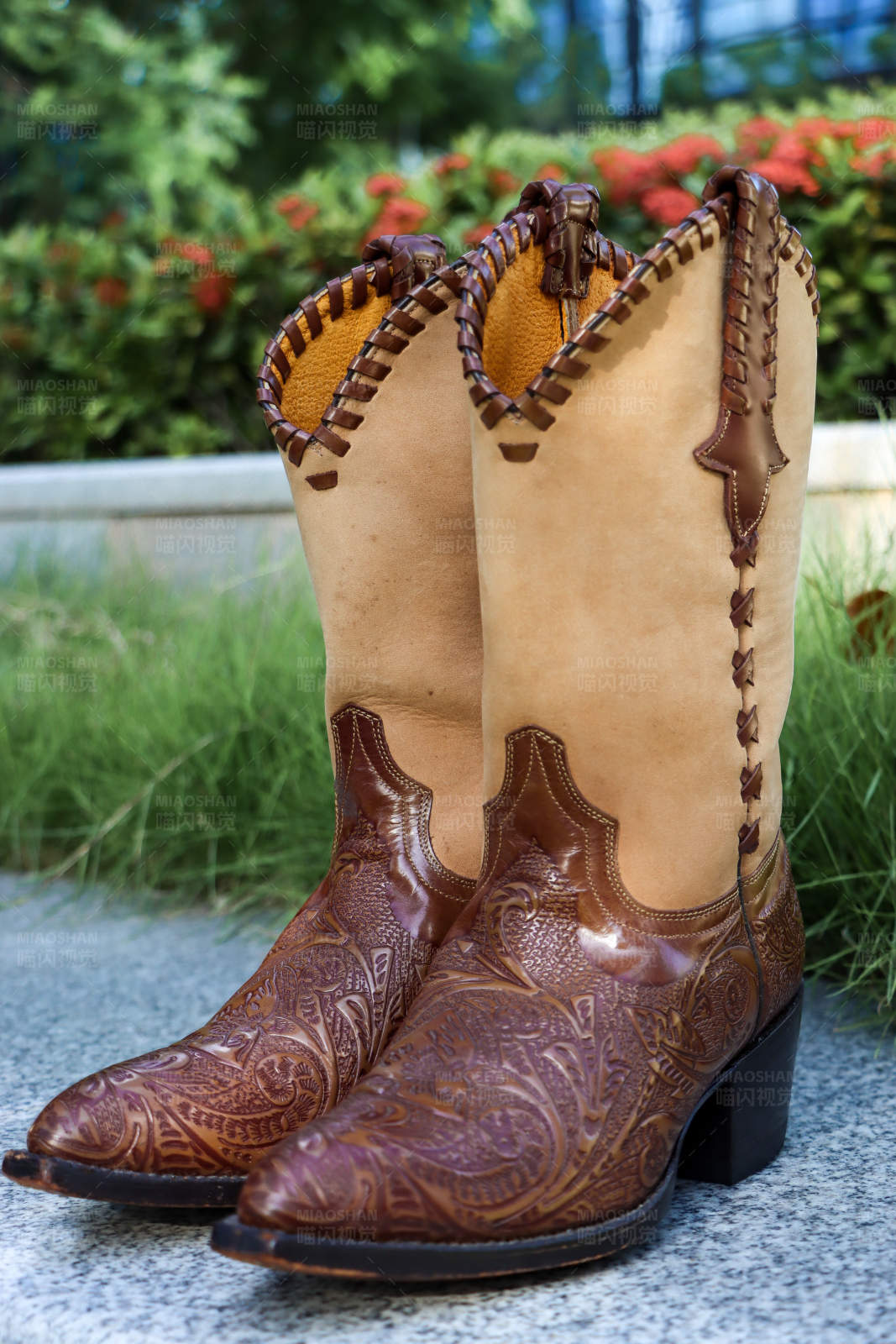 精美牛仔靴图片