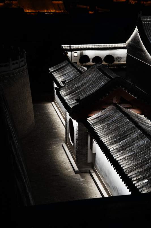 夜色古建筑图片