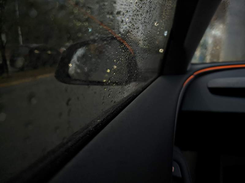 雨中车窗图片
